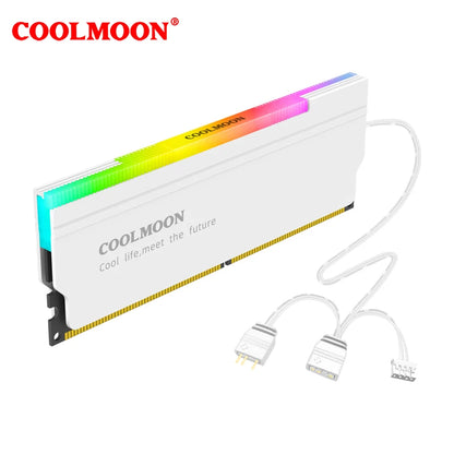 1-4PCS RAM Heatsink Radiator 5V 3PIN ARGB PC Memory Cooling Vest Addressable Heat Sink Cooler for DDR3 DDR4 DDR5 Desktop PC Ram