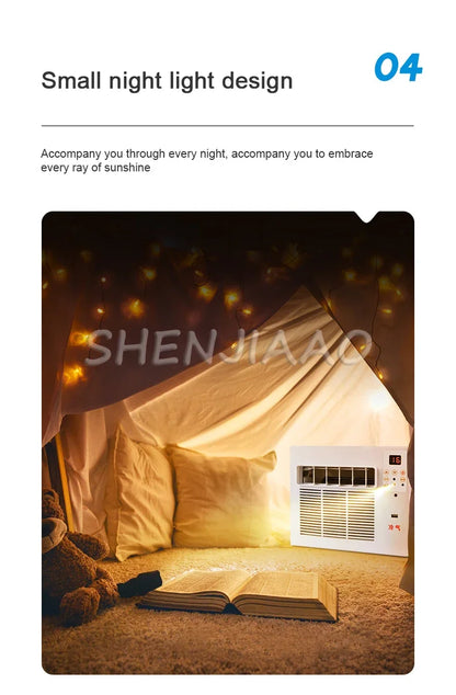Home Portable Mobile Air Conditioning Dehumidification Desktop Mini Cooling Only Machine Free Installation with Remote Control
