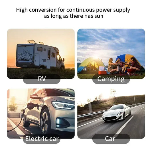 70/40W Foldable Solar Panel 5V USB Portable Battery Charger for Cell Phone Outdoor Waterproof Power Bank for Camping Accessories