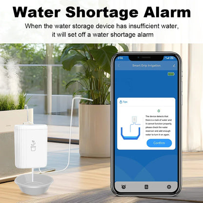 Tuya WiFi Smart Watering Pump 18650 Rechargeable Battery Intelligent Auto Sprinkler Drip Irrigation Flowers Home Garden Tools