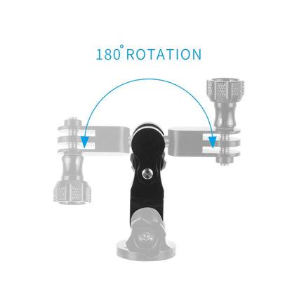 Universal Aluminum Arm Adapter Mount Bracket Connector W/ Knob 1/4'' Inch Screw for GoPro for OSMO Action YI Sports DSLR Cameras