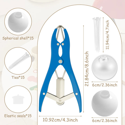 10/15/20Pcs DIY Stress Ball Kit Make Your Own Stress Toy Blank Pressure Ball Skin DIY Kit with Expander Tool for Adults Beginner by PDG ibma