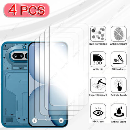 For Nothing Phone 4a Pro Glass Clear HD Protective Film For Nothing Phone 4a Temperd Film Screen Protector Camera Lens Protector by PDG ibma