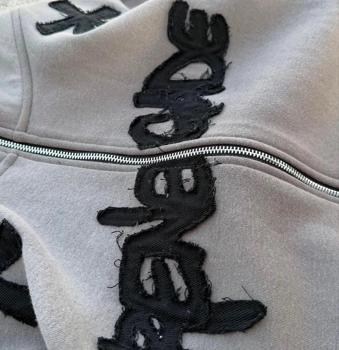 Retro Street Geometry Print Hoodie Original Design Patchwork Y2K Hip Hop Harajuku Style Casual Oversized Hoodie Male Tracksuit