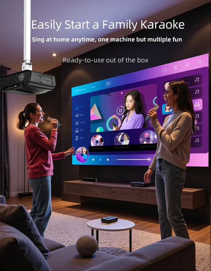 Smart 2K 4K Full HD 1080P Portable Projector Auto Focus Android WiFi Home Cinema Outdoor Game Video Beam Karaoke Projector