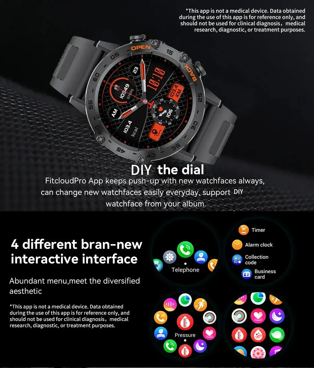 LIGE 2025 ECG+PPG Smart Watch Men 466*466 AMOLED Screen Heart Rate Blood Pressure Body Fat Monitor Bluetooth Call NFC Smartwatch