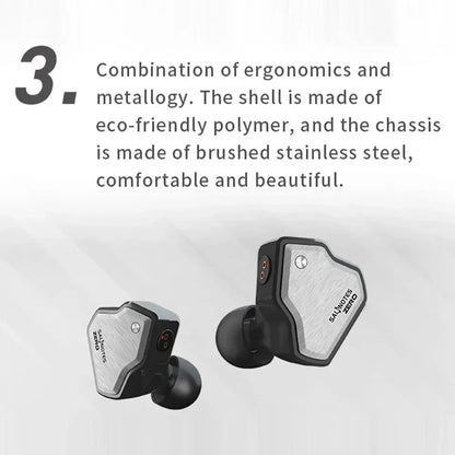 7Hz Salnotes Zero HiFi in Ear Earphone Metal Composite Diaphragm IEMs 10mm Dynamic Driver N52 Magnet Timeless Dioko
