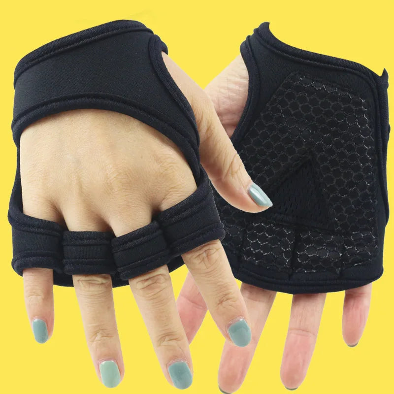 Hand Palm Protector Gym Fitness Gloves Bodybuilding Workout Power Weight Lifting Training Gloves Dumbbell Grips Pads