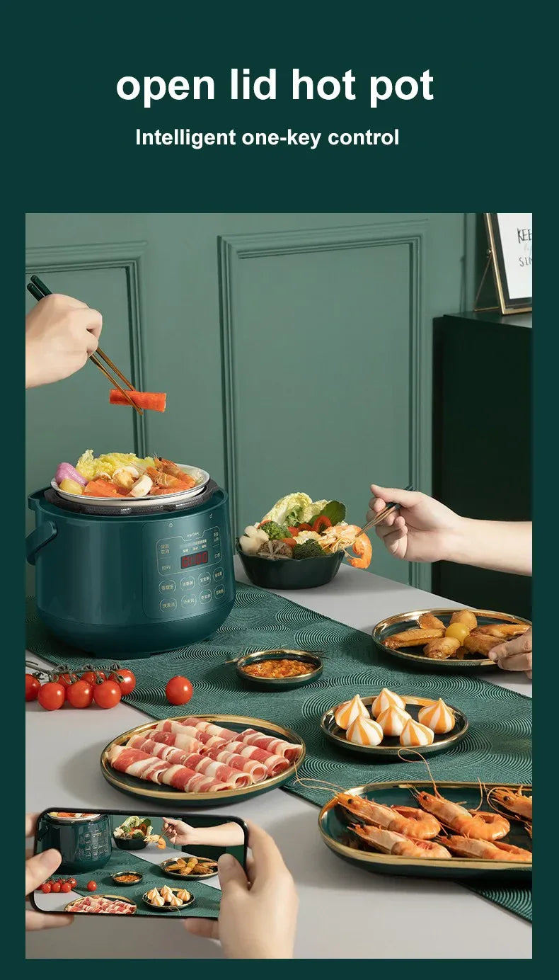 SUPOR 2.3L Electric Pressure Cooker Mini Rice Cooker Small Stainless Steel Electric Cooker High Quality Kitchen Appliances