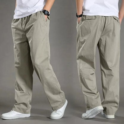 2026 Men's Cargo Pants Summer Spring Cotton Work Wear New In Large Size 6XL Casual Climbing Joggers Sweatpants Hombre