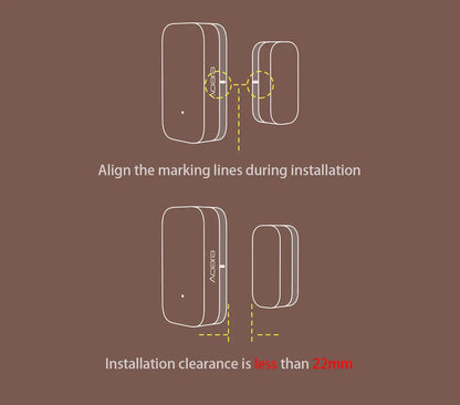 Aqara Door Window Sensor Zigbee Wireless Connection Smart Mini Door Sensor Work With APP HomeKit Mi Home For Xiaomi Smart Home