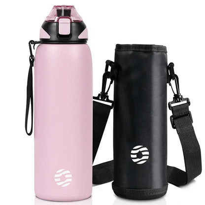 FEIJIAN 600/800/1000ml Travel Water Bottles Vacuum Sports Bottle Warm and Cold Drink Stainless Steel Vacuum Flask Portable