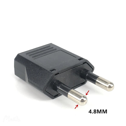 1-100pcs EU Plug Adapter US to EU Plug Adapter CN to EU Travel Adapter Electric KR Euro Plug Converter Power Sockets AC Outlet