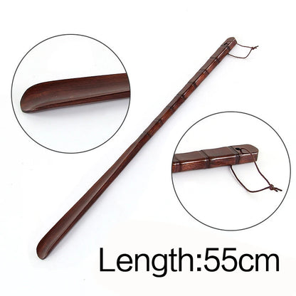 Professional Shoe Spoon Home Tools Durable Professional Wooden Shoe Horn Flexible Wood Long Handle Shoehorn Useful Shoe Lifter