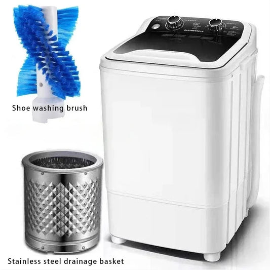EU/UK/US 3 IN 1 Washing machine Semi-Auto household Small washing machine dormitory 7kg large capacity Washing & Shoe machine