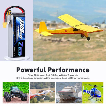 2pcs Zeee 4S Lipo FPV Drone Battery 14.8V 3300mAh 50C Softcase with XT60 Plug for RC Car RC Helicopters Trucks RC Model Parts