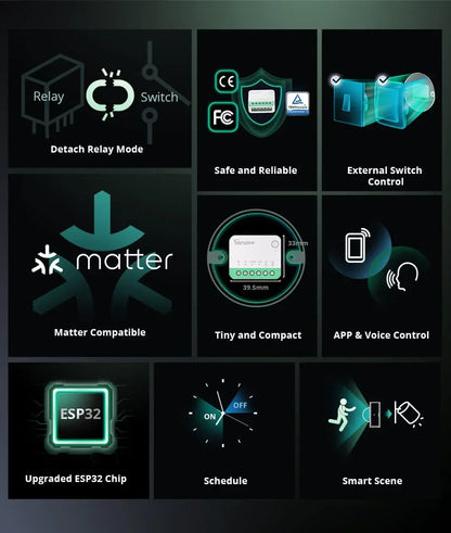 SONOFF MINI R4 Matter MINIR4M Matter Relay Sonoff Mini R4 Extreme Wifi Smart Switch Matter with Alexa Google Home Homekit