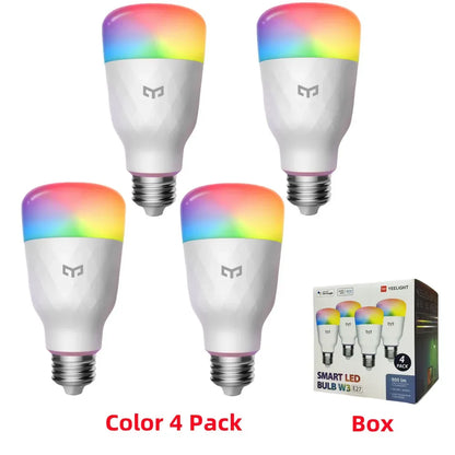 Global Version Yeelight Smart LED Bulb W3 E26 WiFi Connection Dimmable Voice Control Compatible with Mijia Google Home