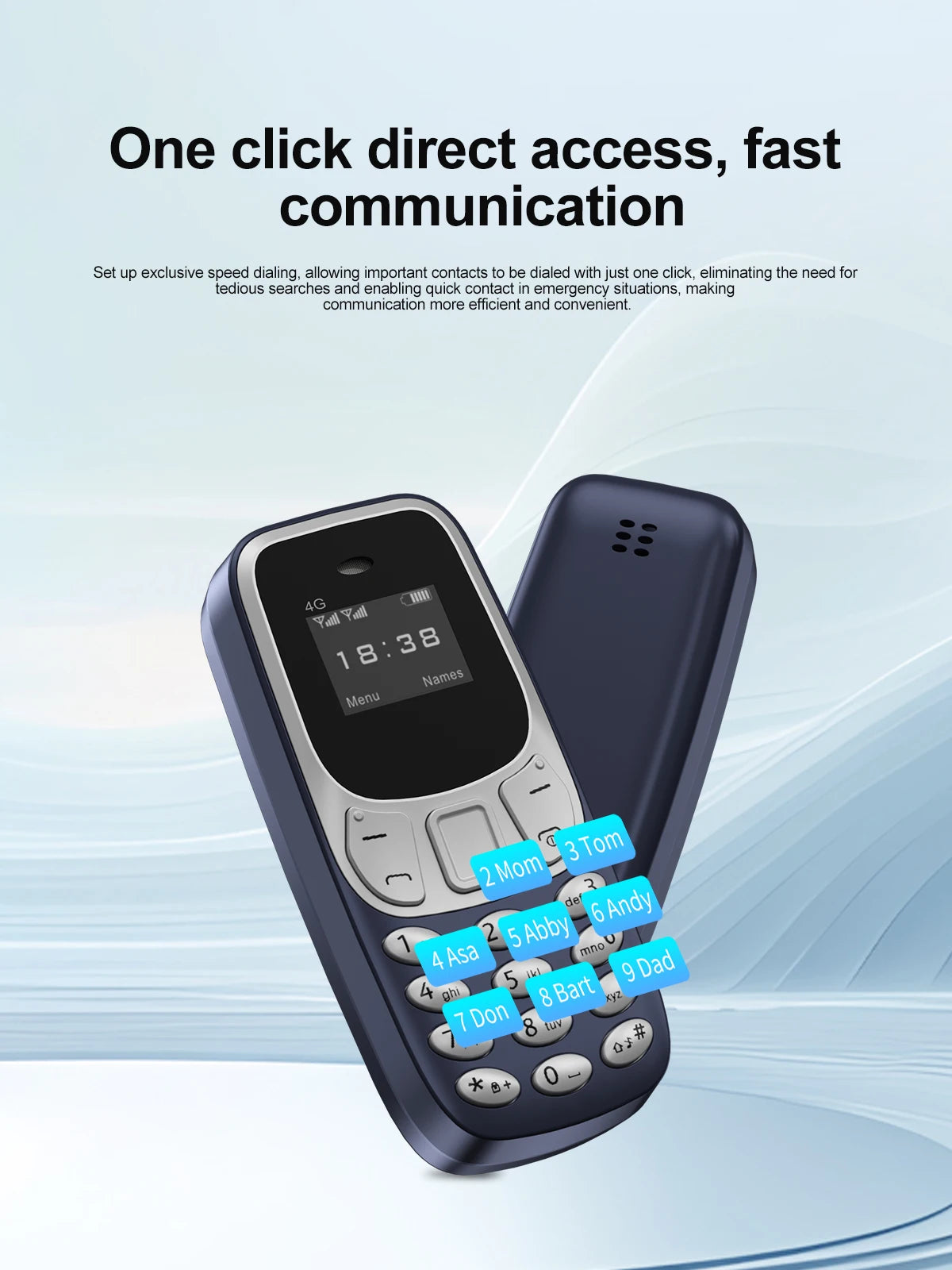 SERVO BM10 Mini Mobile Phone 2G GSM/4G LTE Speed Dial Call Recording MP3 Player Blacklist Dual SIM Standby Smallest Cellphones
