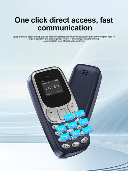 SERVO BM10 Mini Mobile Phone 2G GSM/4G LTE Speed Dial Call Recording MP3 Player Blacklist Dual SIM Standby Smallest Cellphones