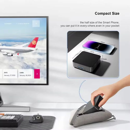 2026 Portable Intel Core i9-10980HK Computer Windows11 Pro 32GB RAM 1TB SSD Gaming Computer Dual-Band WiFi6 game Mini Desktop PC