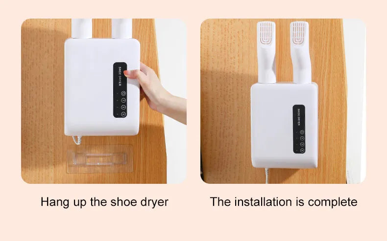 Boots Shoes Dryer Deodorizer with Heat Dehumidifier Device Foot Warmer Heater for Home Adjustable Portable Electric Shoes Dryer