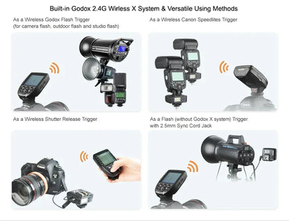 Godox XPro TTL 2.4G Wireless Flash Trigger 1/8000s Mini on Camera Flash Light compatible with Canon Sony Nikon Fuji Olympus