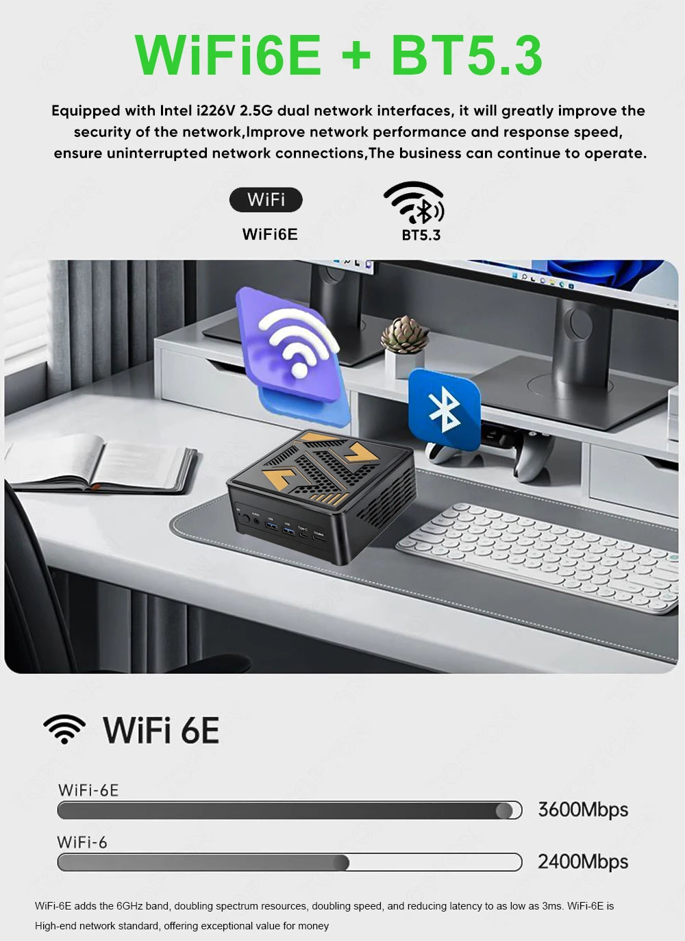 Topton Gaming Mini PC OCuLink AMD Ryzen AI 9 HX 370 ES AI 7 PRO 350 ES USB4 2x2.5G LAN 2xNVMe Desktop Computer Windows 11 WiFi6E