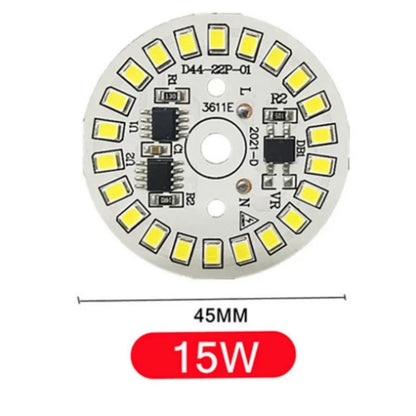 LED Bulb Patch Lamp SMD Plate Circular Module Light Source Plate For Bulb Light AC 220V Led Chip Spotlight Downlight LED Lamp