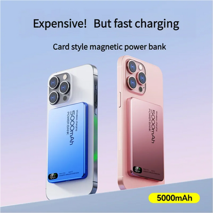 New 10000mAh Ultra-thin Magsafe Power Bank 22.5W Super Fast Charging Portable External Battery for IPhone 16 15 14 13 12 Huawei