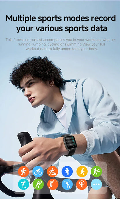 New Bip 6 Pro Smart Watch Men Outdoor Sports Fitness Track IP68 Waterproof Heart Rate BT Call 700 mAh Battery Smartwatches Women