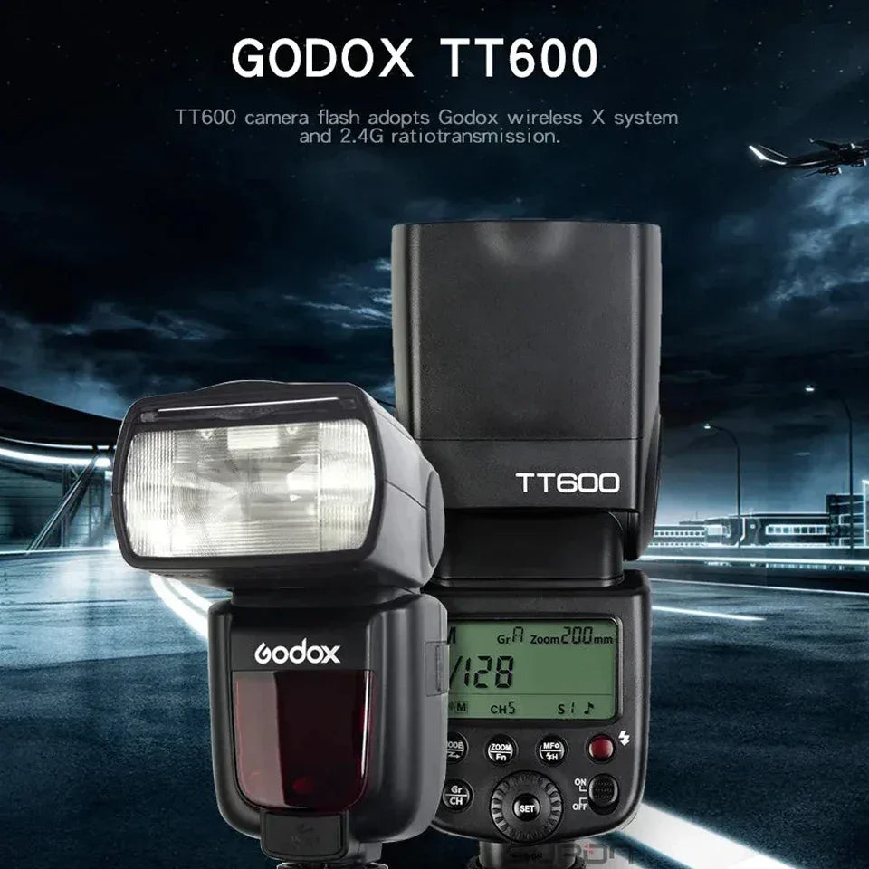 Godox TT600/TT600S Camera Flash Speedlite GN60 Built-In 2.4GHz X Wireless Radio System On Camera Flash  for Sony Nikon Fuji
