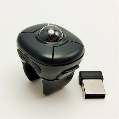 NEW Trackball Finger Ring Mouse 2.4G+Bluetooth Wireless Remote Control Mice for Short Video/PPT Speech/In-Vehicle Display Screen