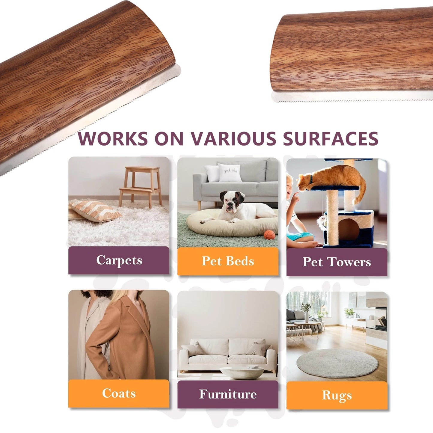 Pet Hair Removal Brush Livestock and Horse Brush, Cow Brush, Pet Hair Removal Tools, Cat Beauty Products, Hair Removal Dog Brush