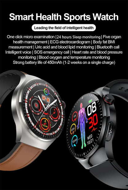 2026New For Man Smartwatches Outdoor Sport Smart Watch Men 1.43“ HD AMOLED Screen ECG physical examination BT5.0 Call smartwatc