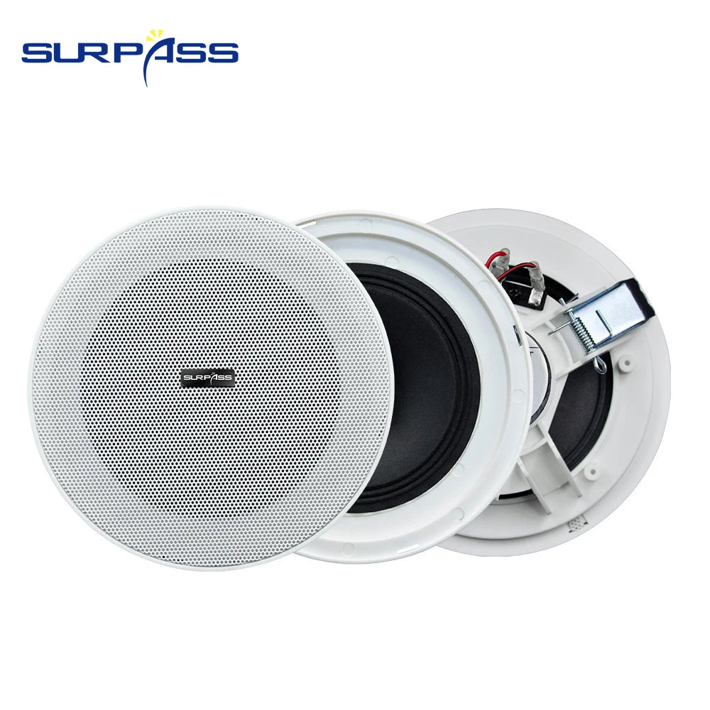 Bluetooth Wall Amplifier Smart Home Audio Mini Touch Screen 4*20W Stereo Sound Music PA System Loudspeaker Ceiling Speaker  suit