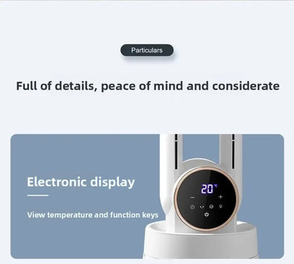 Bladeless Tower Fan with Remote Control 120° Oscillating Air Purifier for Baby Room/Dorm Quiet Floor Fan with Sterilization