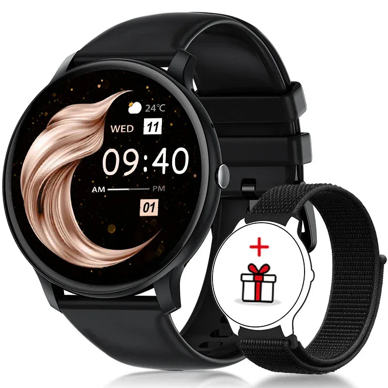 LIGE Smart Watch Women 1.39'' Full Touch Screen Custom Dials Wristwatch Bluetooth Call Blood Oxygen Monitor Sport Smartwatch Men
