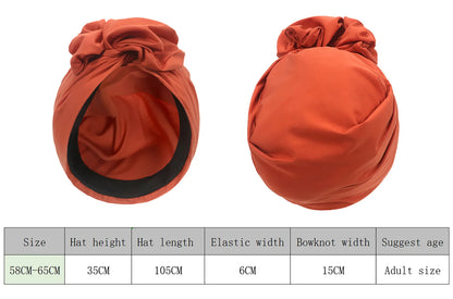 Woman Muslim Headscarf Cap Cotton Headband African Head Wraps Elegant Retro Turban for Ladies Beanies Caps Muslim Headpiece