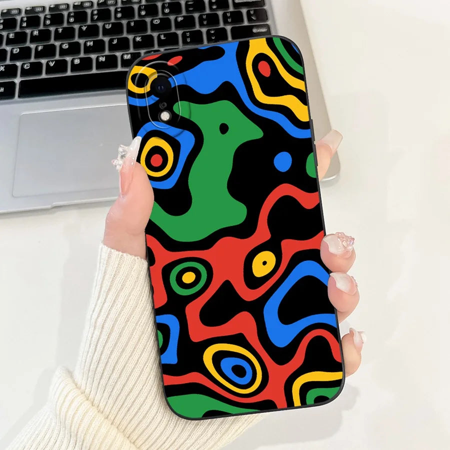 For iPhone X XR XS SE 2020 Case iPhoneX Liquid Soft Silicone Case For iPhone x s XR Back Cover For iphone se 2020 Phone Bumper