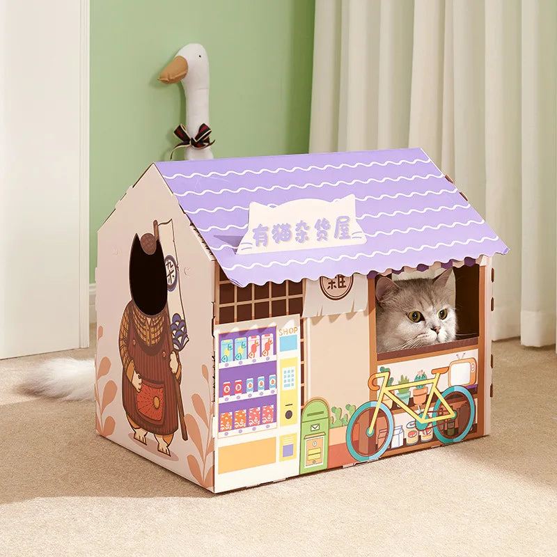 Cat litter, cat scratch board, integrated sofa, anti cat scratch box, cardboard box, house, cat toy, cat supplies