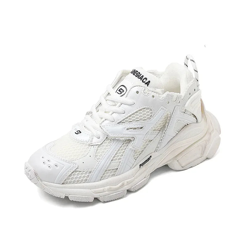 New Women Breathable PU Leather Sneakers Running Flat Shoes Sport Shoes Breathable Casual Shoes Women Chaussure Femme Sapatos