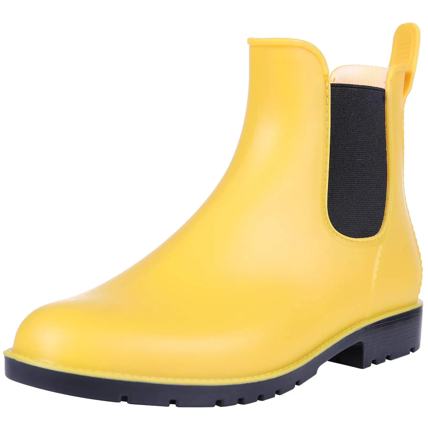 Evshine Fashion Short Rain Shoes For Women New Lady Chelsea Boots Outdoor Anti-slip Waterproof Rain Boots Sodt Rubber Ankle Boot