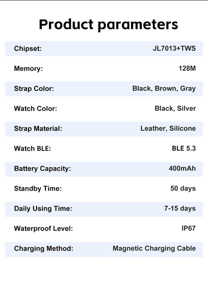 LIGE 2 In 1 Smart Watch With Earbuds NFC Smartwatch TWS Bluetooth Earphone Heart Rate Blood Pressure Monitor Sport Fitness Watch