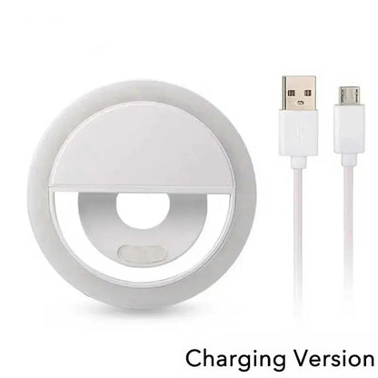 LED Selfie Fill Light USB Charge Led Selfie Ring Light Mobile Phone Live Broadcast Video LED Selfie Ring Lamp For All Smartphone