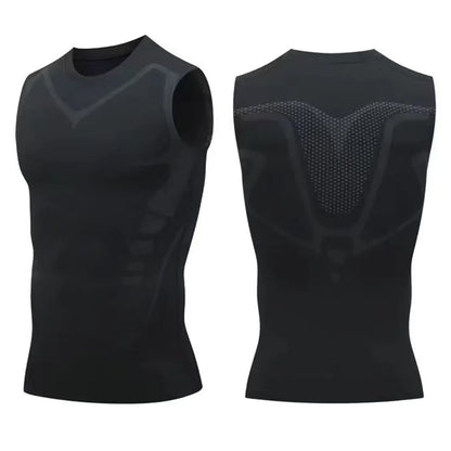 Mans Compression Tank Top Men Gym Shirt Sleeveless Quick Dry Sportswear Male Fitness Bodybuilding Vest Workout Muscle Top