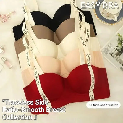 Push Up Bra for Small Breasts Seamless Lift Adjustable Bralette  Anti Sag Ringless Design Back Beauty Enhancer 24H Comfort