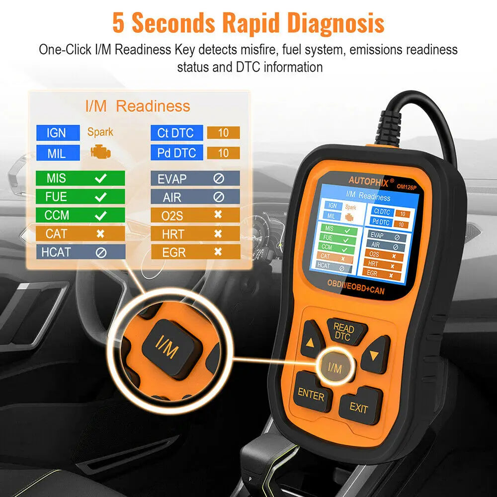 Autophix OM126P OBD2 Scanner Code Reader EOBD JOBD Universal OBD2 Car Engine Analyzer Automotive Scanner Scan Tools Free Update
