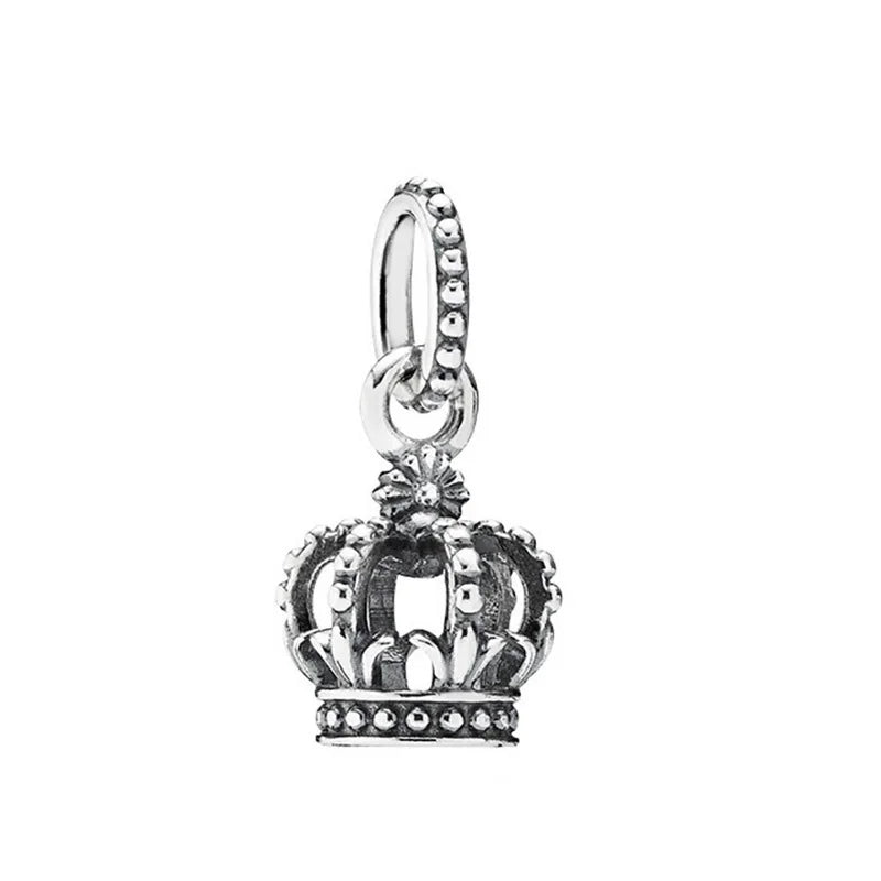 The New 925 Sterling Silver Charm Mother's Day Queen Crown Gift Box Fits Women Jewelry With Original Bracelet Accessories
