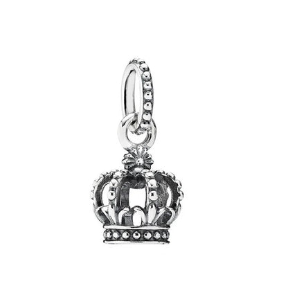 The New 925 Sterling Silver Charm Mother's Day Queen Crown Gift Box Fits Women Jewelry With Original Bracelet Accessories